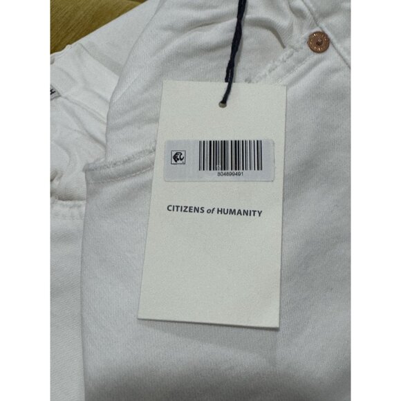 CITIZENS of HUMANITY Isola Cropped Boot Women White Jeans 33 - Picture 4 of 7